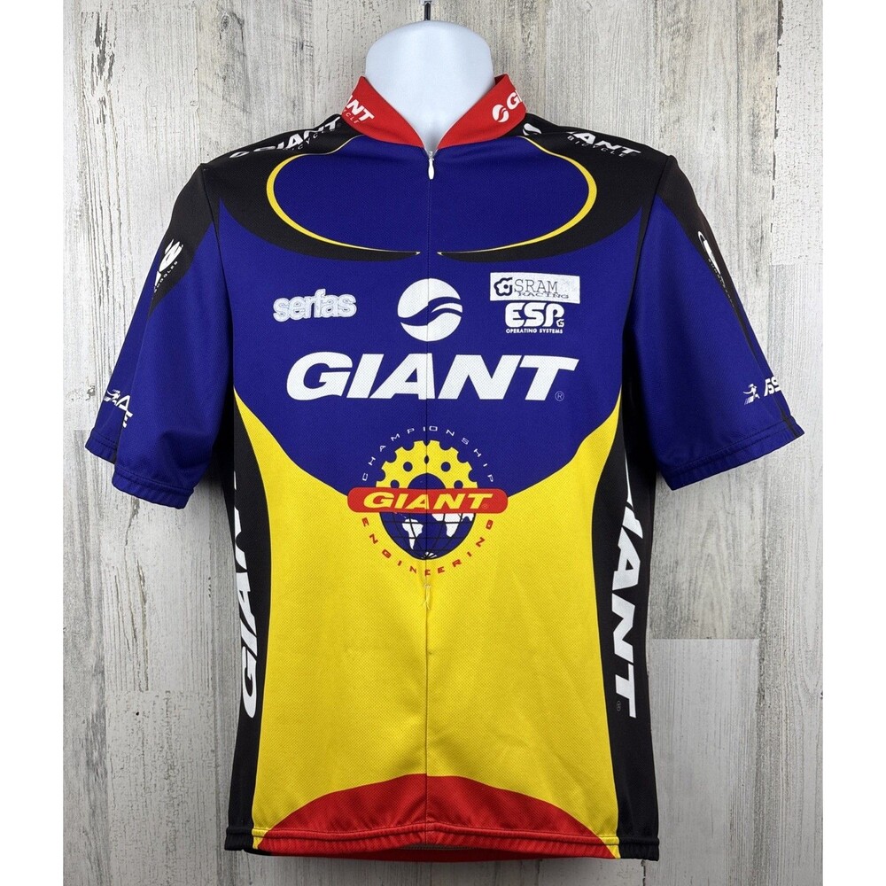 Vintage Aussie Giant Bicycle Cycling Jersey Large (19”x25”)